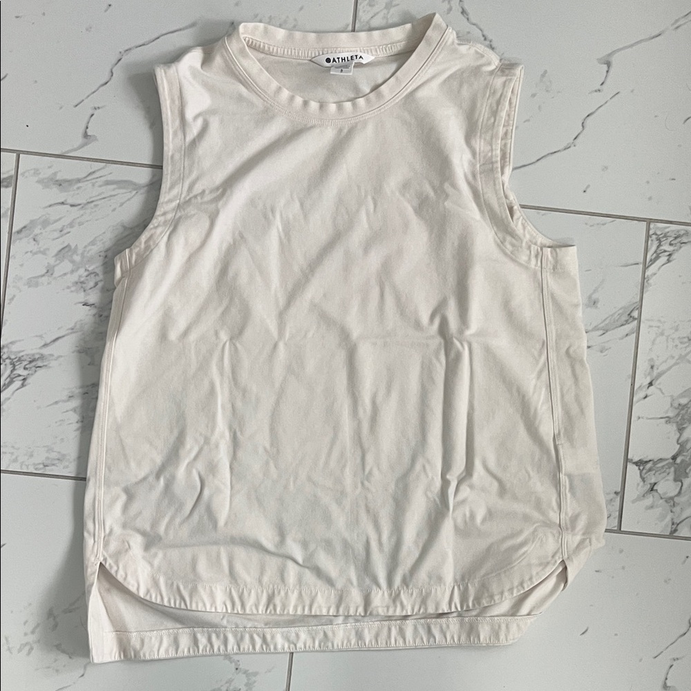 Athleta Women's Off-White Muscle Tee